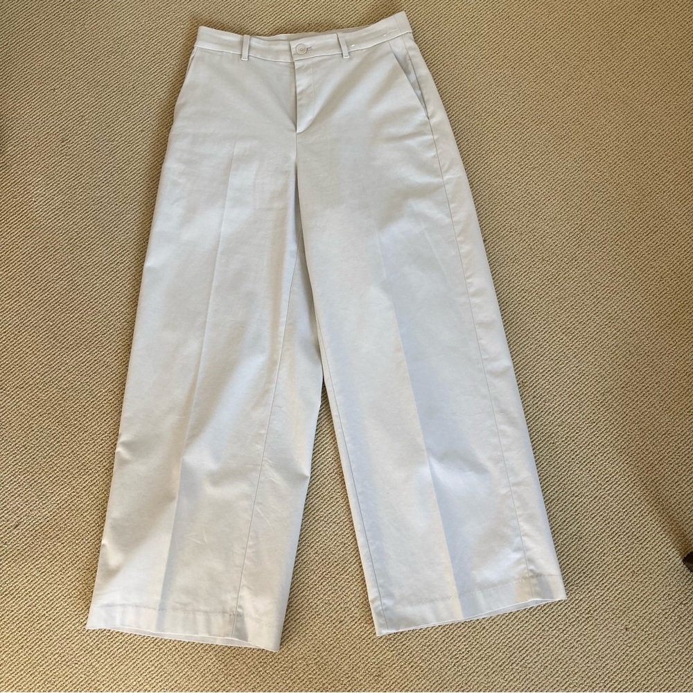 Uniqlo Wide Chino Pants M Natural